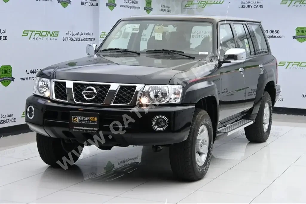 Nissan  Patrol  Safari  2023  Automatic  2,000 Km  6 Cylinder  Four Wheel Drive (4WD)  SUV  Black  With Warranty