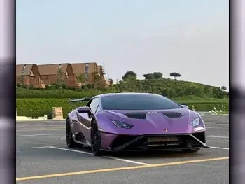 Lamborghini  Huracan  STO  2022  F-1  10,000 Km  8 Cylinder  All Wheel Drive (AWD)  Coupe / Sport  Purple  With Warranty