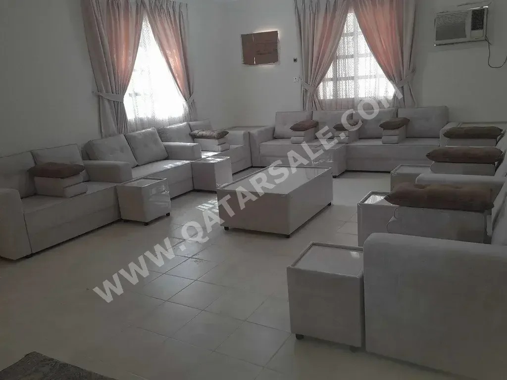 Sofas, Couches & Chairs Sofa Set  - Velvet  - Beige  - With Table