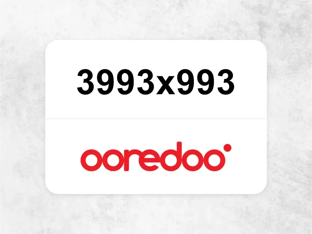 Ooredoo Mobile Phone  3993x993