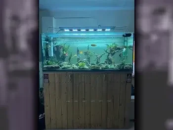 Aquariums - Brown  With Motor  150 CM  60 CM  With Cabinet  60 CM