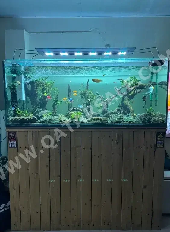 Aquariums - Brown  With Motor  150 CM  60 CM  With Cabinet  60 CM