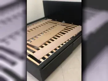Beds - IKEA  - King  - Black