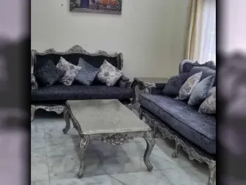 Sofas, Couches & Chairs Sofa Set  - Fabric  - Gray  - With Table  and Side Tables