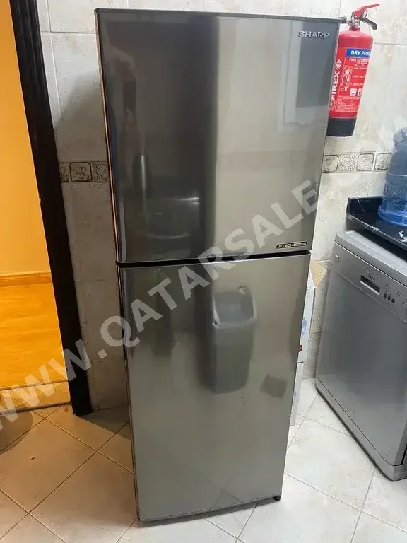 SHARP  Top Freezer Refrigerator  - Silver
