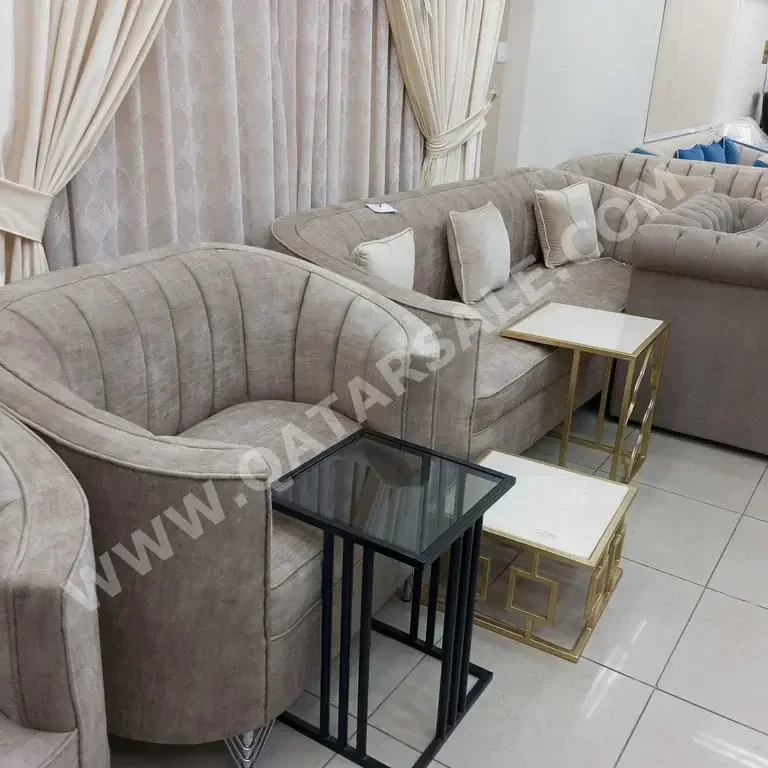 Sofas, Couches & Chairs Sofa Set  Multi-Color  Fabric  and Side Tables