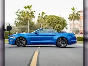Ford  Mustang  Ecoboost  2019  Automatic  95,000 Km  8 Cylinder  Rear Wheel Drive (RWD)  Convertible  Blue