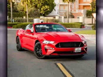Ford  Mustang  GT  2019  Automatic  40,000 Km  8 Cylinder  Rear Wheel Drive (RWD)  Convertible  Red
