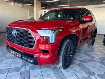 Toyota  Sequoia  Platinum  2023  Automatic  500 Km  6 Cylinder  Four Wheel Drive (4WD)  SUV  Red  With Warranty
