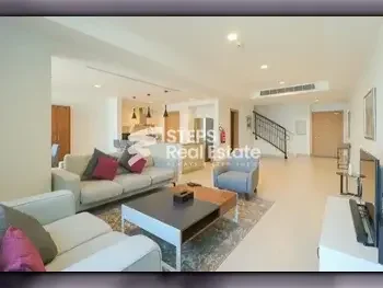 3 Bedrooms  Penthouse  For Rent  in Doha -  The Pearl  Fully Furnished