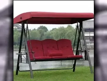 Patio Furniture Red  Hanging Chair Number Of Seats 3