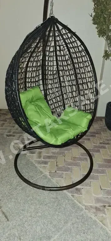 Patio Furniture Black  Hanging Chair Number Of Seats 1