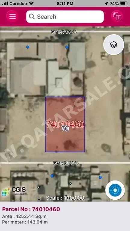 Lands Al Daayen  Sumaysimah Area Size 1,252 Square Meter