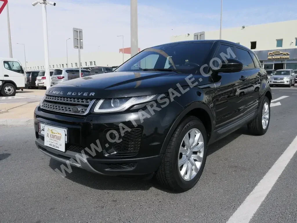 Land Rover  Evoque  2018  Automatic  123,000 Km  4 Cylinder  Four Wheel Drive (4WD)  SUV  Black