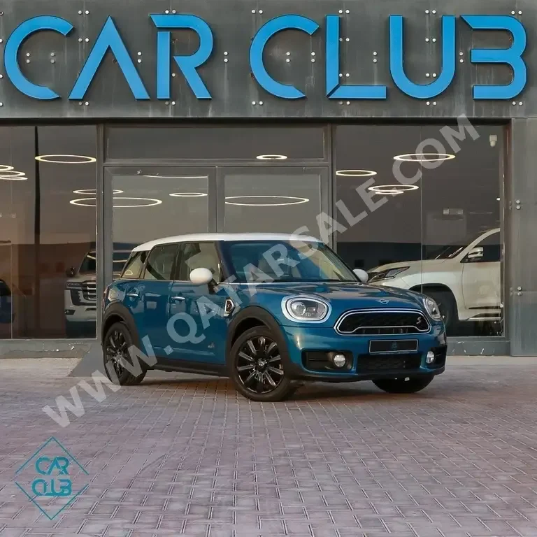 Mini  Cooper  CountryMan  S  2019  Automatic  59,000 Km  4 Cylinder  All Wheel Drive (AWD)  Hatchback  Blue  With Warranty