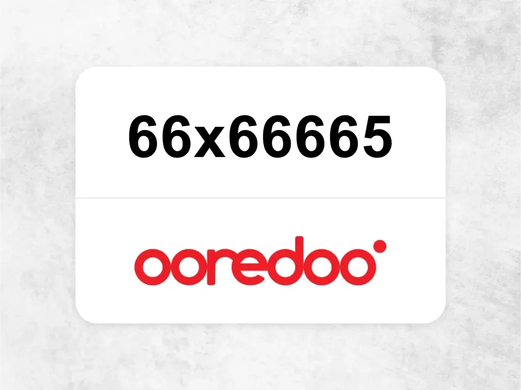 Ooredoo Mobile Phone  66x66665