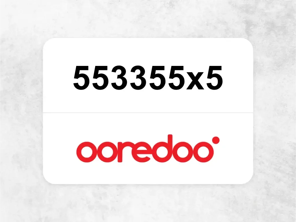 Ooredoo Mobile Phone  553355x5