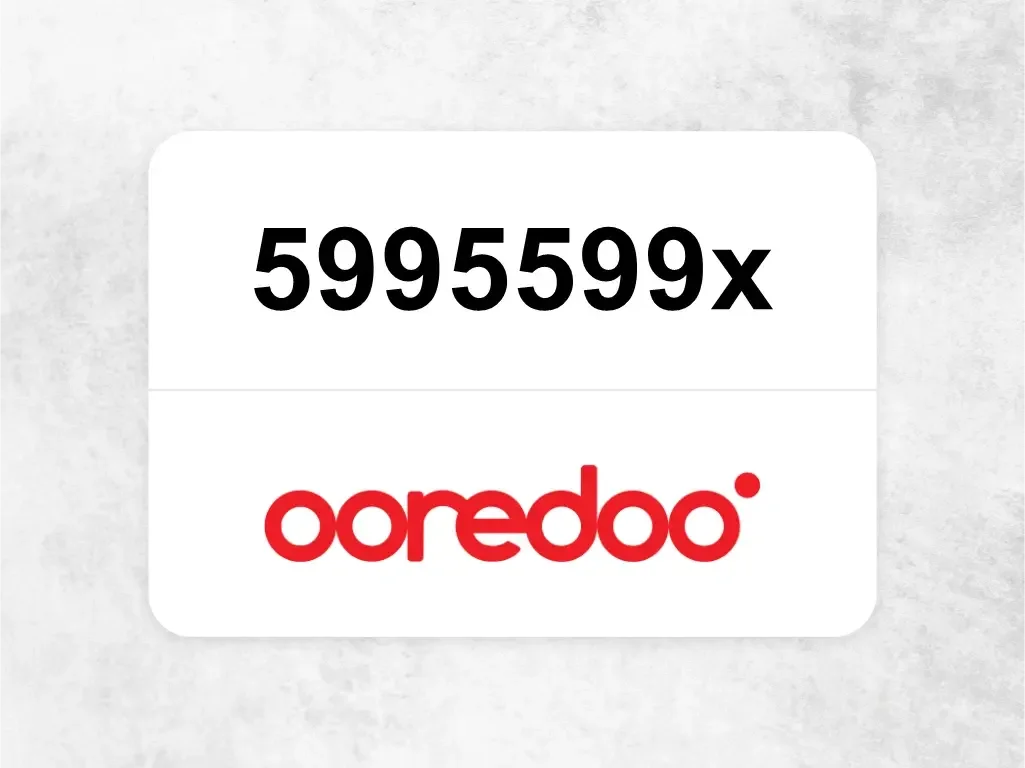 Ooredoo Mobile Phone  5995599x
