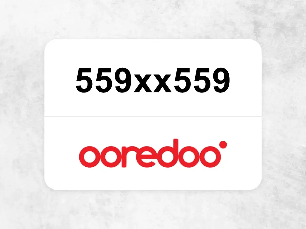 Ooredoo Mobile Phone  559xx559
