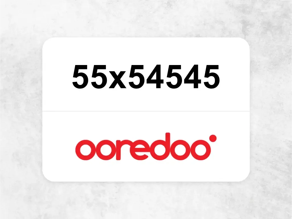Ooredoo Mobile Phone  55x54545
