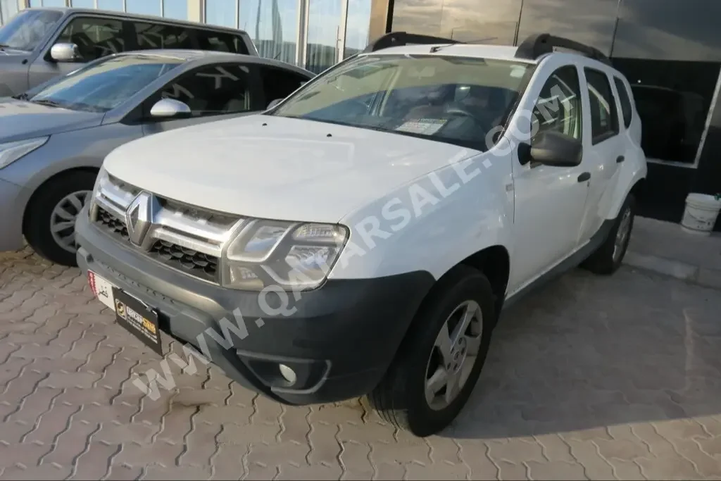 Renault  Duster  2018  Automatic  159,000 Km  4 Cylinder  Front Wheel Drive (FWD)  SUV  White