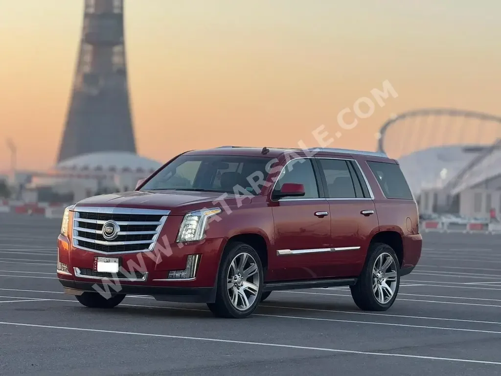 Cadillac  Escalade  2015  Automatic  122,000 Km  8 Cylinder  Four Wheel Drive (4WD)  SUV  Red