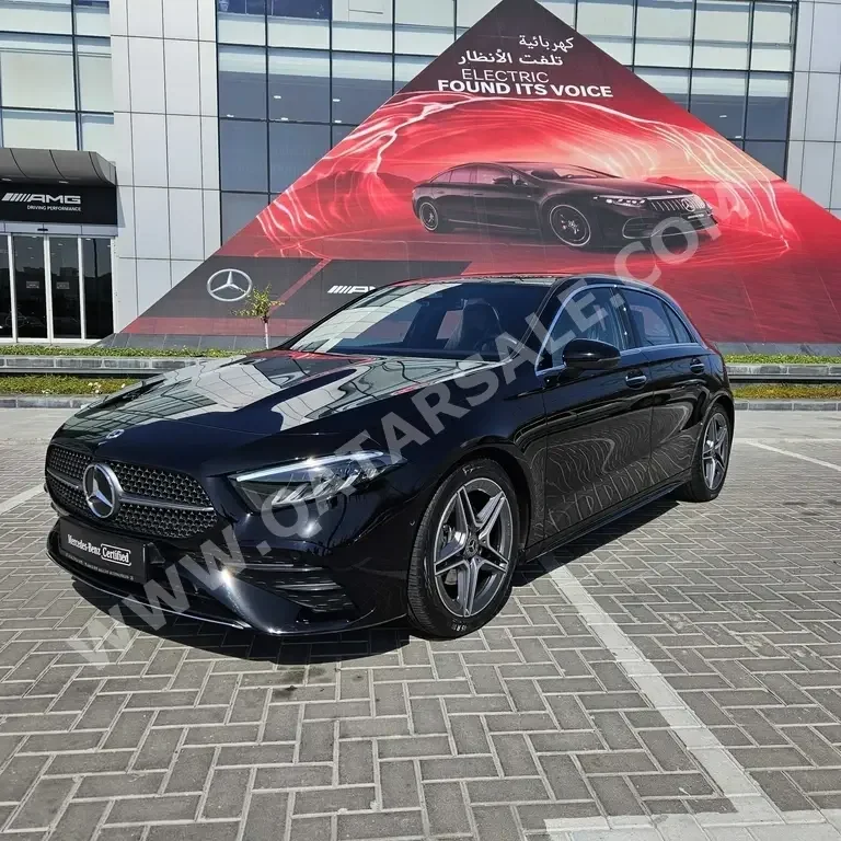 Mercedes-Benz  A-Class  200  2023  Automatic  12,000 Km  4 Cylinder  Front Wheel Drive (FWD)  Hatchback  Black  With Warranty