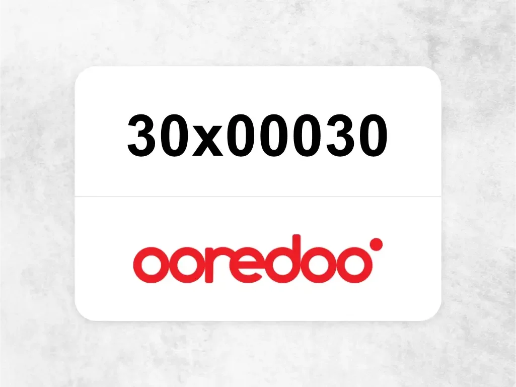 Ooredoo Mobile Phone  30x00030