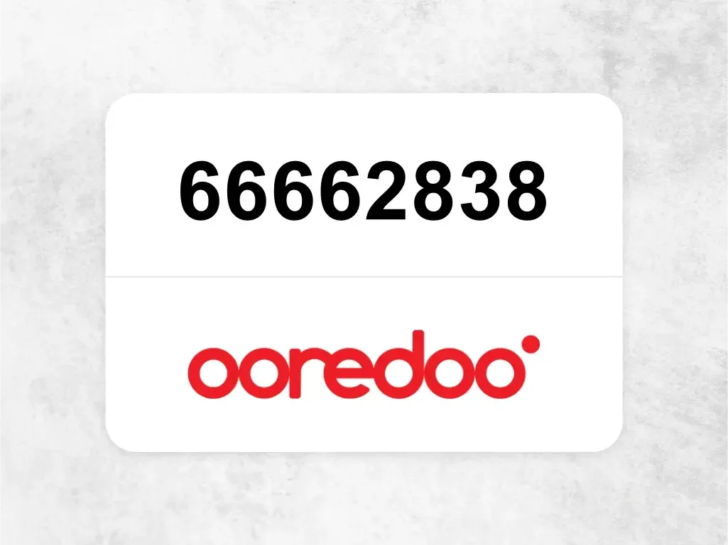 Ooredoo Mobile Phone  66662838