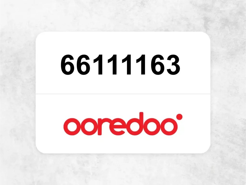 Ooredoo Mobile Phone  66111163