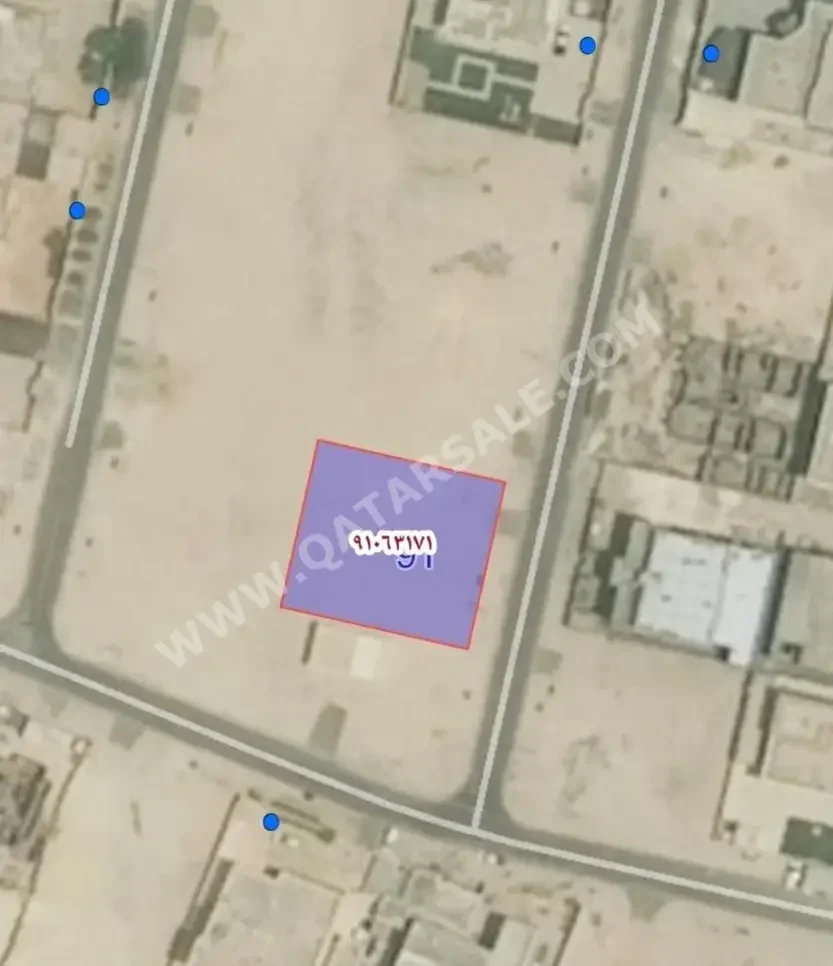 Lands Al Wakrah  Al Wukair Area Size 1,000 Square Meter