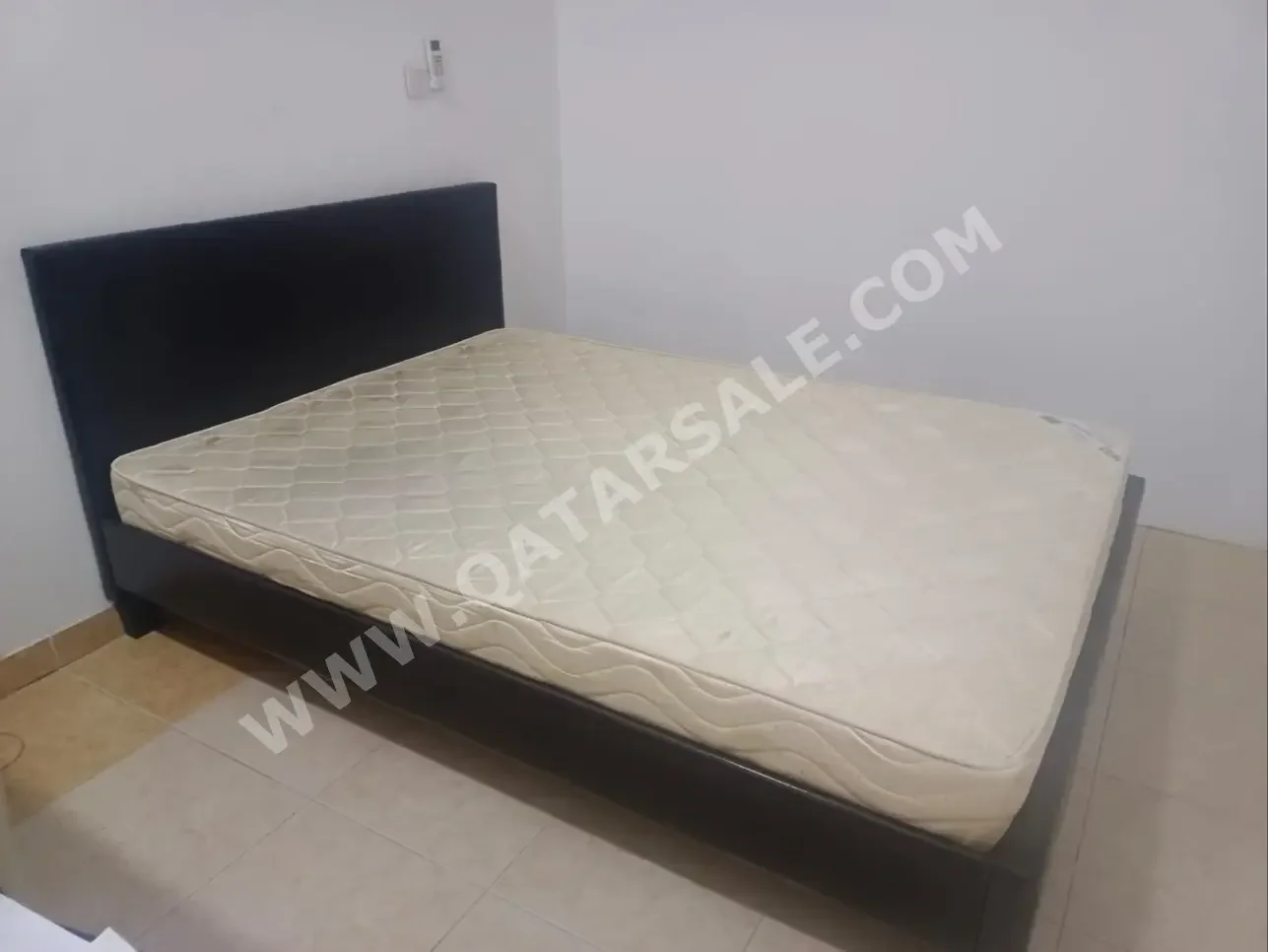 Wood Pan Emirates 2022 Black With HeadBoard Mattress Included For