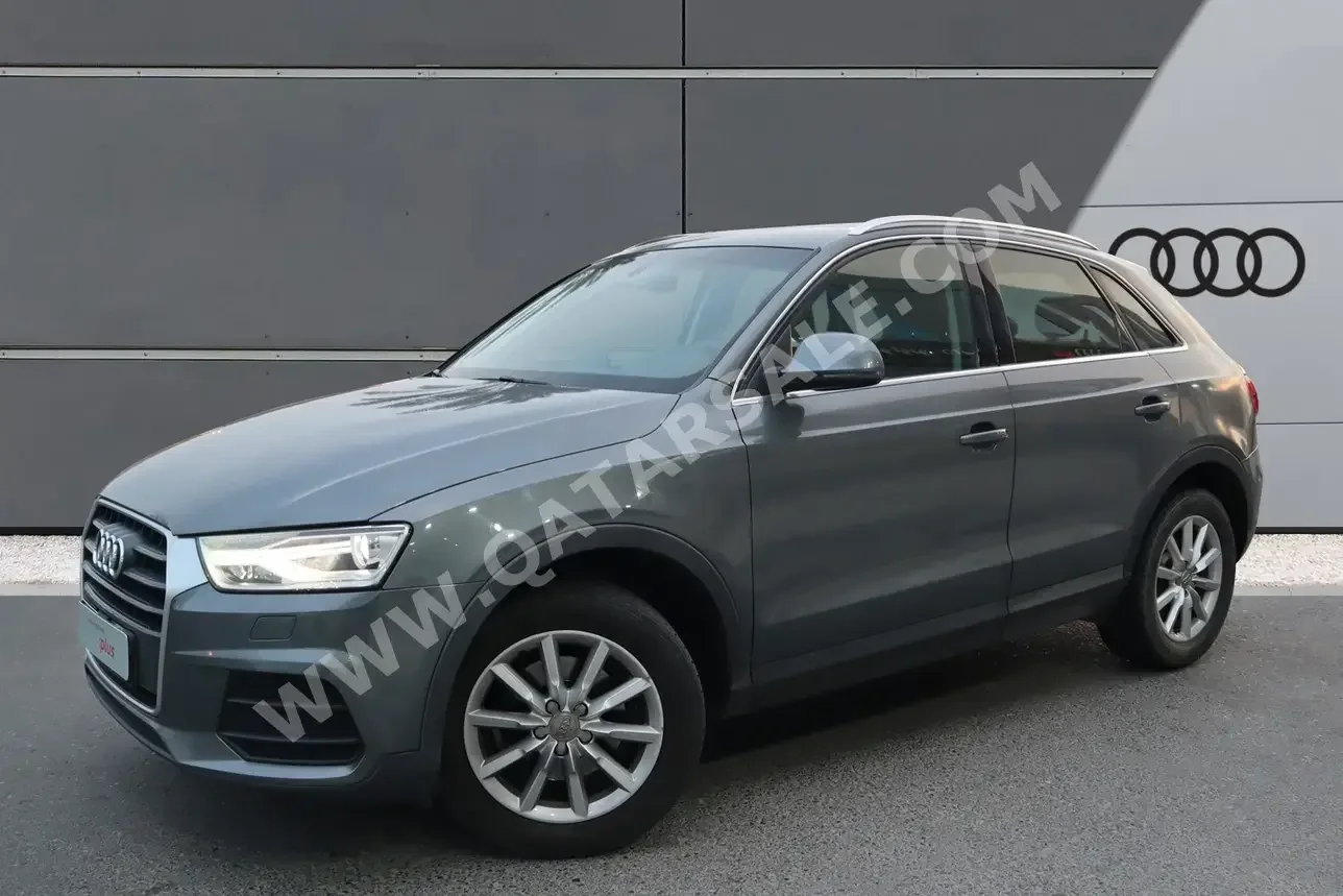 Audi  Q3  2018  Automatic  65,000 Km  4 Cylinder  Front Wheel Drive (FWD)  SUV  Gray