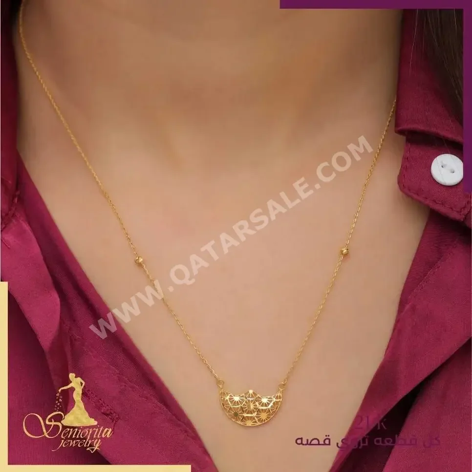 Gold Necklace  Bahrain  Woman  By Item ( Designers )  Yellow Gold  21k