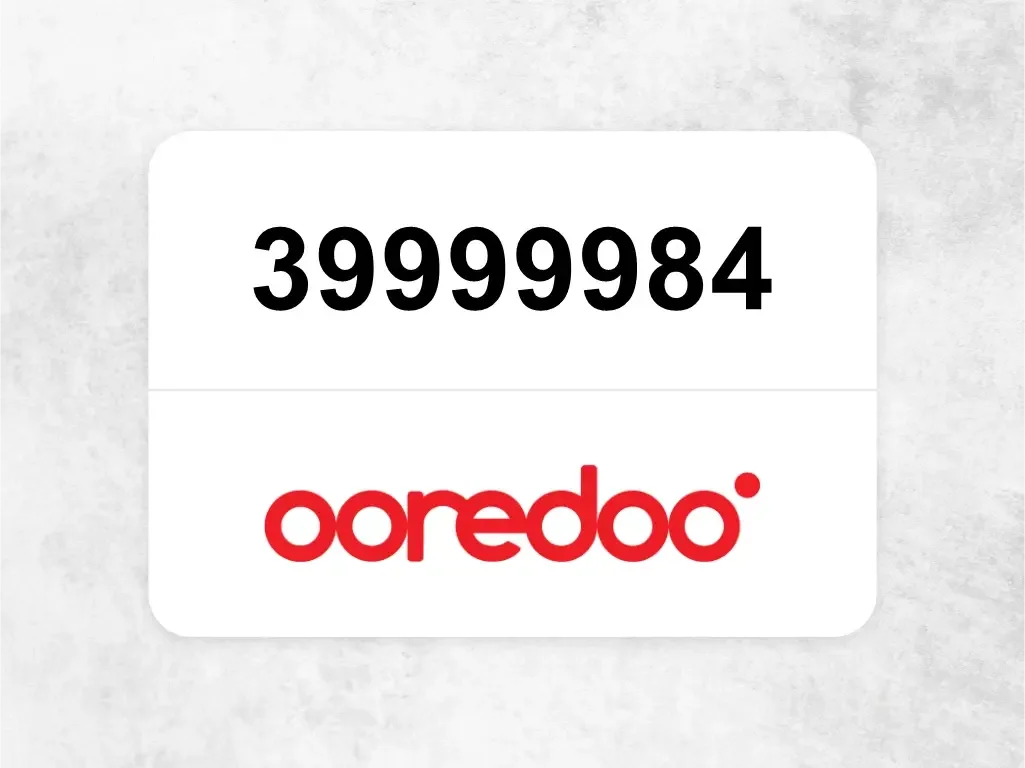 Ooredoo Mobile Phone  39999984