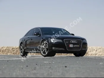 Audi  A8  TFSI Quattro  2013  Automatic  86,000 Km  8 Cylinder  All Wheel Drive (AWD)  Sedan  Black