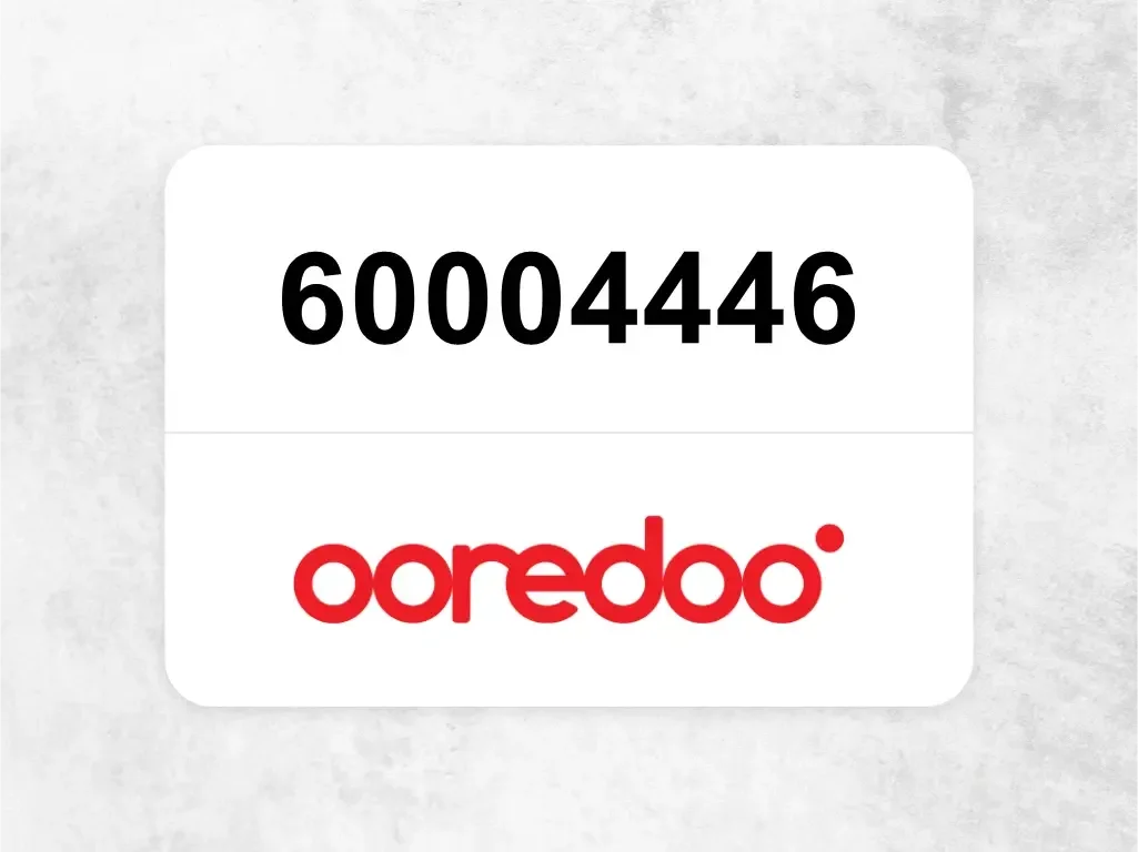 60004446  Ooredoo Mobile Phone