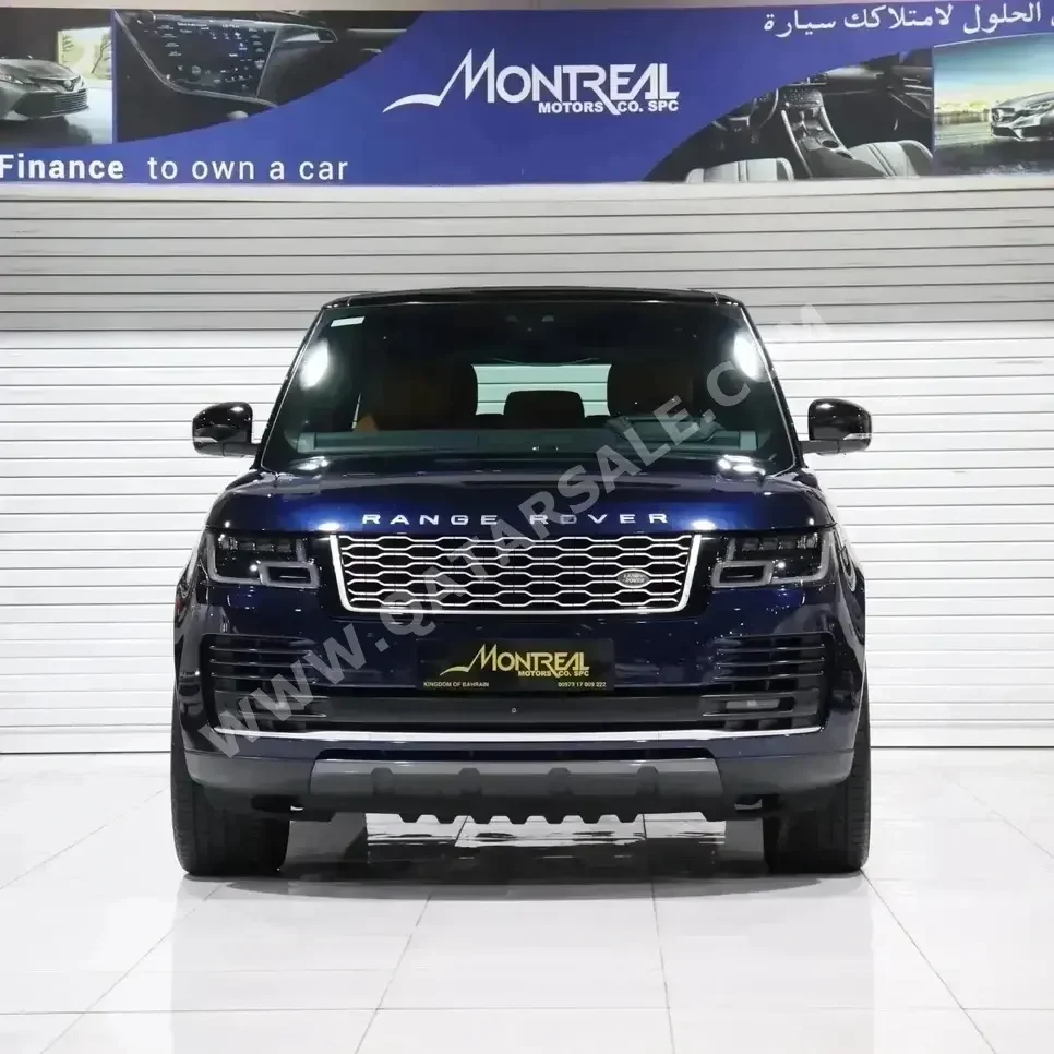 Land Rover  Range Rover  Vogue SE Super charged  2019  Automatic  77,000 Km  8 Cylinder  Four Wheel Drive (4WD)  SUV  Blue