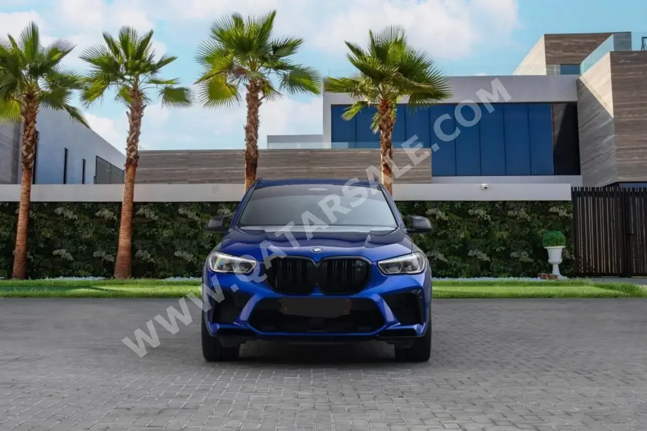 BMW  X-Series  X5 M  2020  Automatic  55,000 Km  8 Cylinder  Four Wheel Drive (4WD)  SUV  Blue  With Warranty