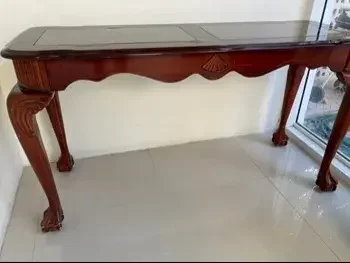 Glass  Wood  Brown  121 CM  42 CM  67 CM  Rectangle Table  Traditional