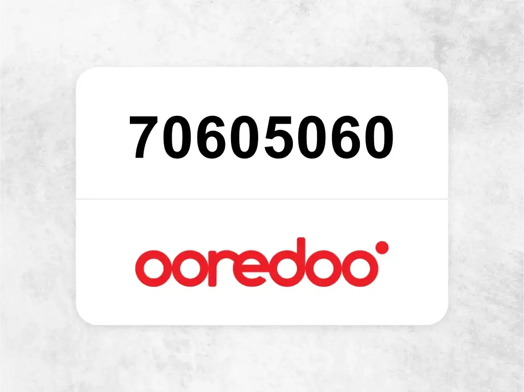 Ooredoo Mobile Phone  70605060