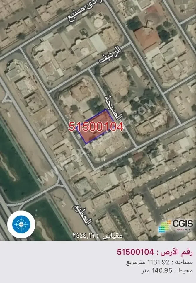 Lands Al Rayyan  Al Gharrafa Area Size 1,132 Square Meter