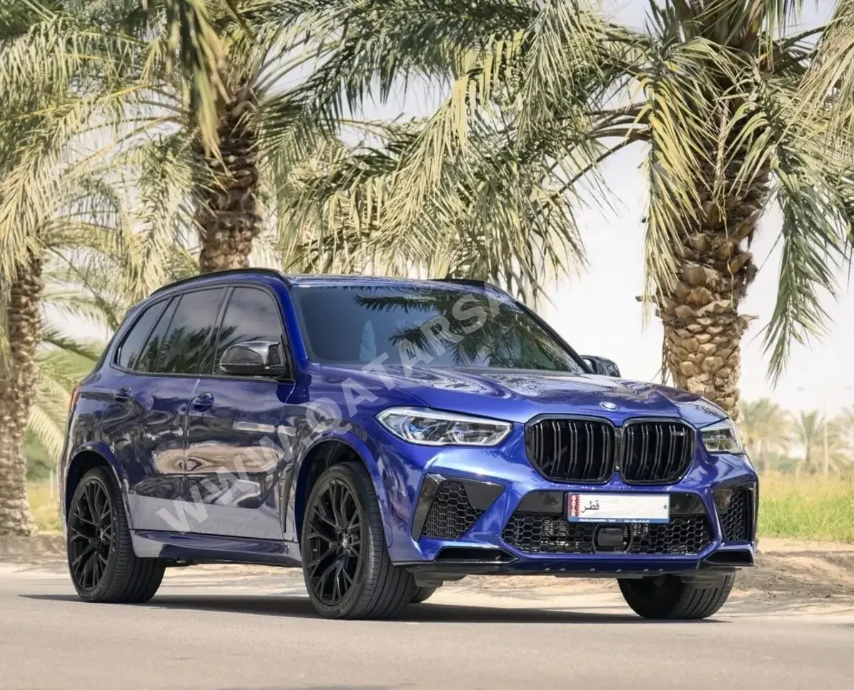 BMW XSeries X5 M Competition Blue 2020 For Sale in Qatar