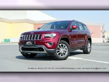 Jeep  Grand Cherokee  Limited  2016  Automatic  89,000 Km  6 Cylinder  Four Wheel Drive (4WD)  SUV  Dark Red