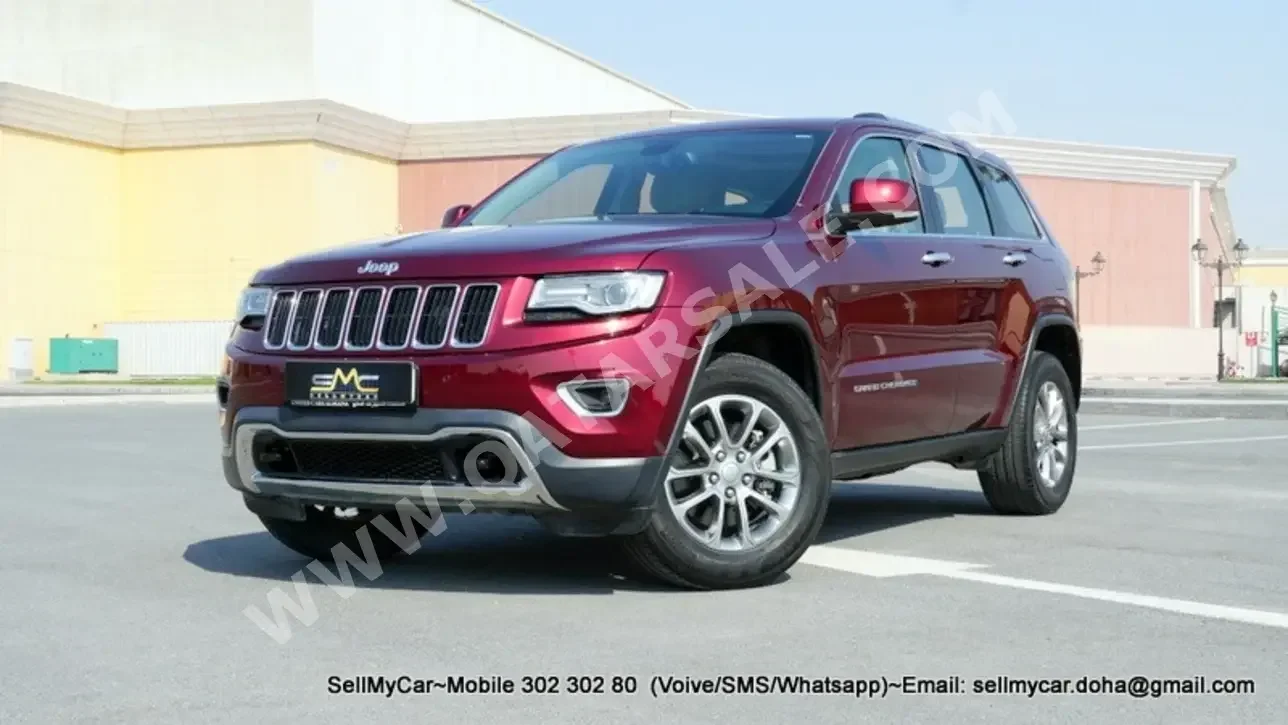 Jeep  Grand Cherokee  Limited  2016  Automatic  89,000 Km  6 Cylinder  Four Wheel Drive (4WD)  SUV  Dark Red
