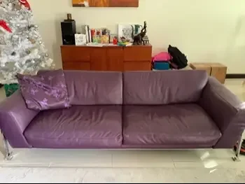 Sofas, Couches & Chairs Sofa Set  Genuine Leather  Purple
