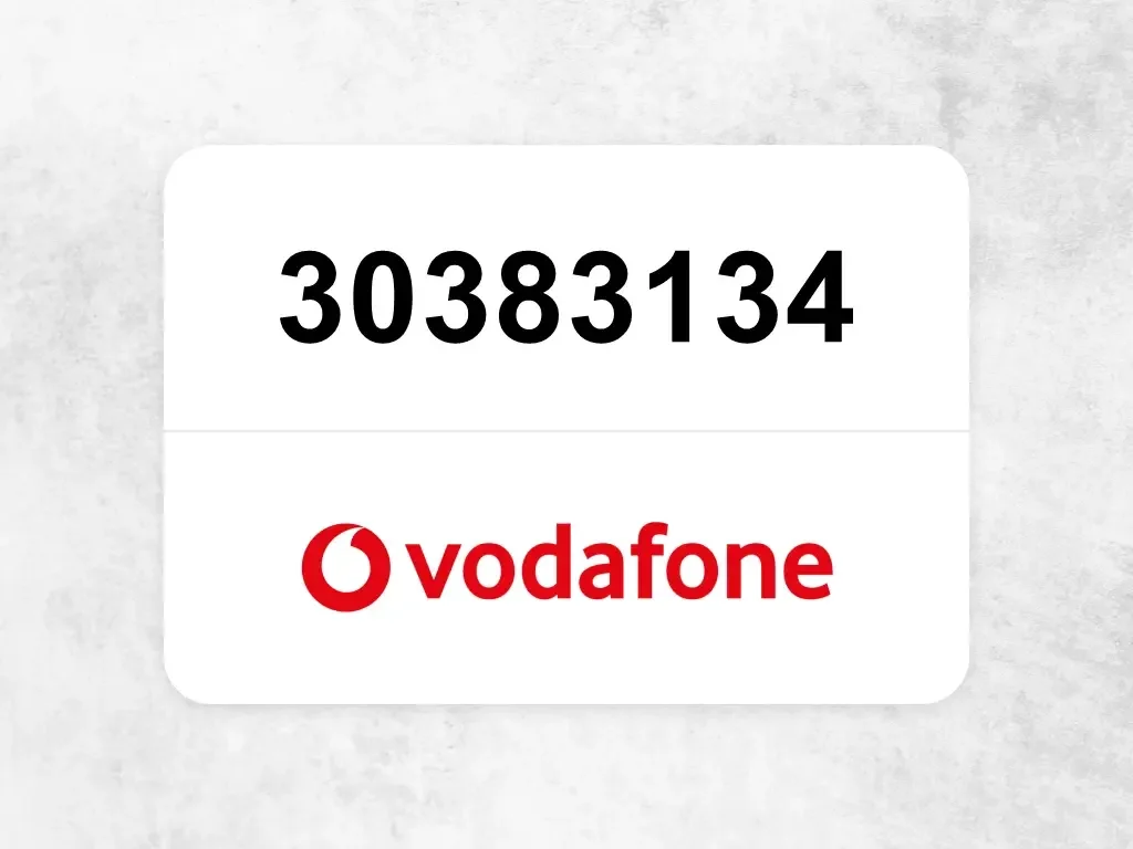 Vodafone Mobile Phone  30383134