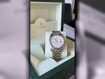 Watches Rolex  Analogue Watches  White  Unisex Watches