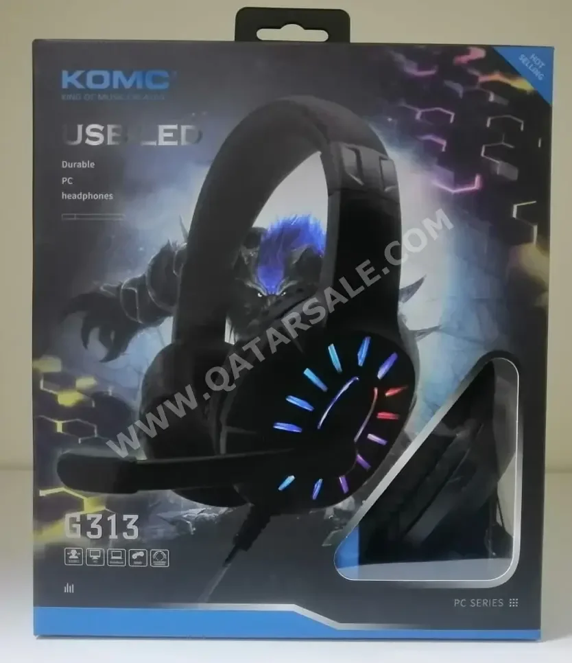 Headset And Speakers Black  With Microphone