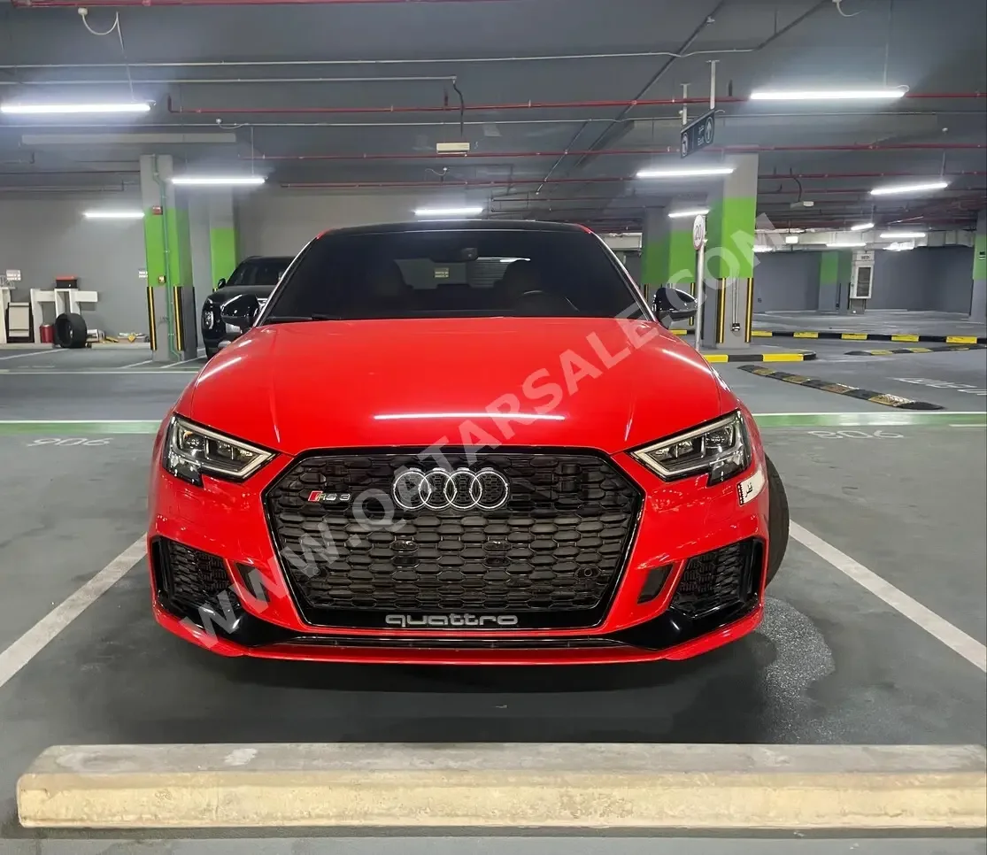 Audi  RS  3  2017  Automatic  130,000 Km  5 Cylinder  All Wheel Drive (AWD)  Sedan  Red